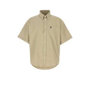 Ami Men Khaki Green Oxford Shirt